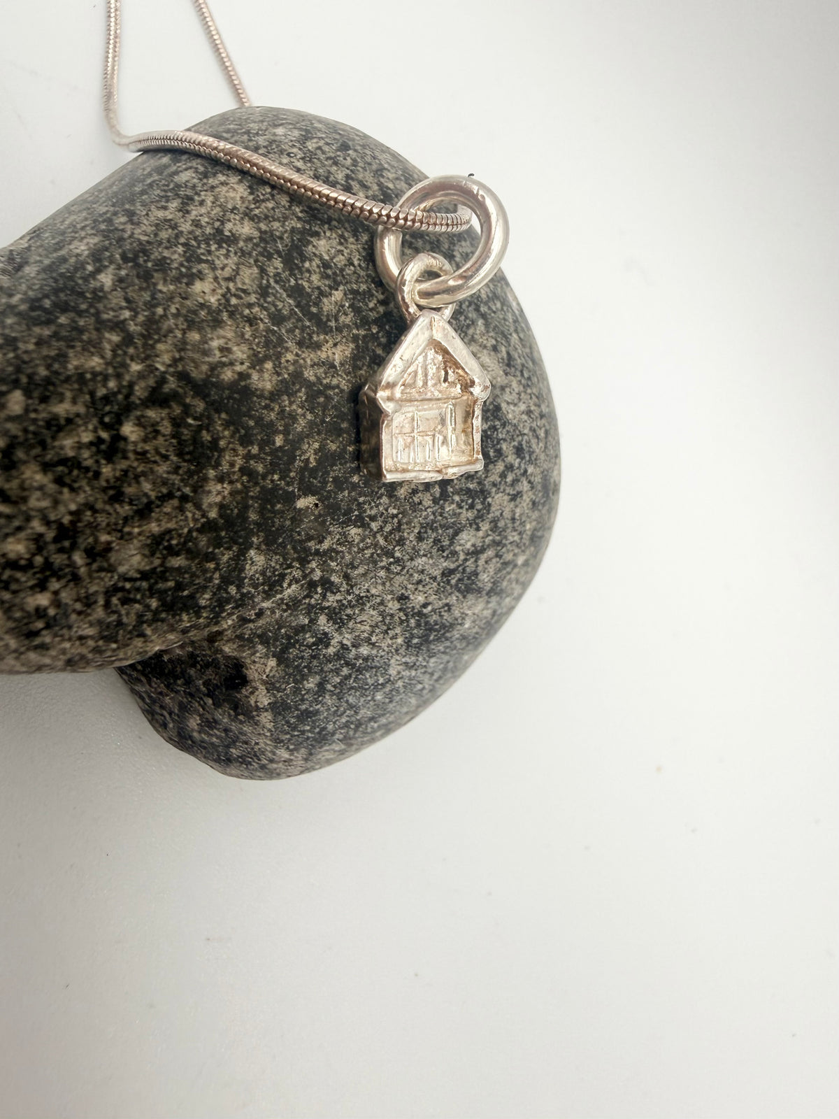 Sterling Silver Beach Hut pendant