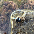 Sterling Silver, 9ct Gold and Sapphire One of a Kind Rockpool ring, size -