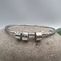 Single family bangle Sterling Silver
