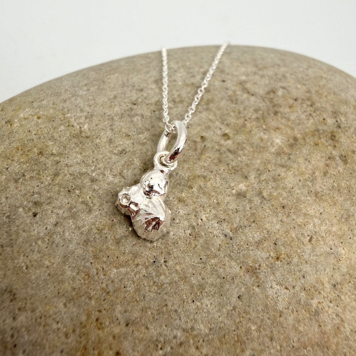 Sterling Silver Limpet and barnacle trio pendant