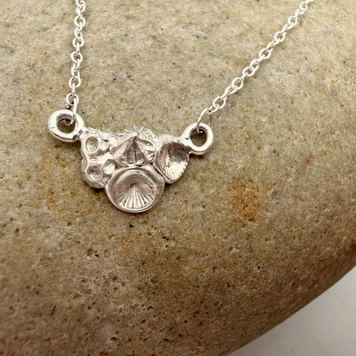 Sterling Silver Limpet and Barnacle necklace